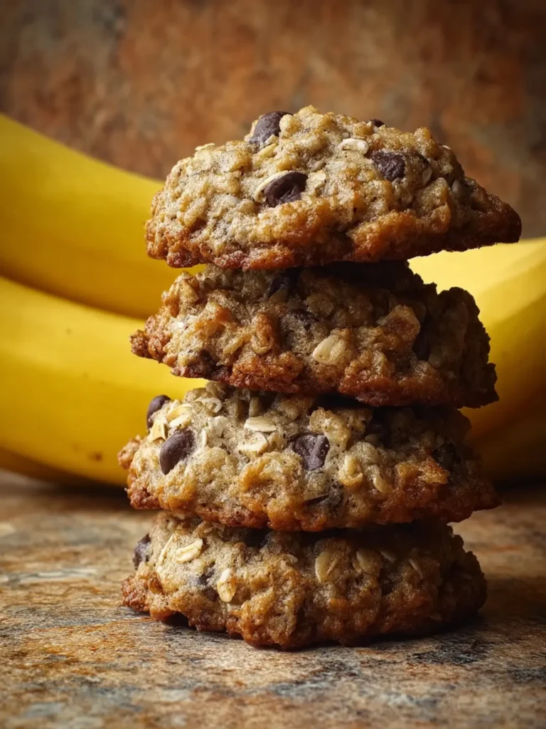 Chewy Banana Oatmeal Cookies First Image