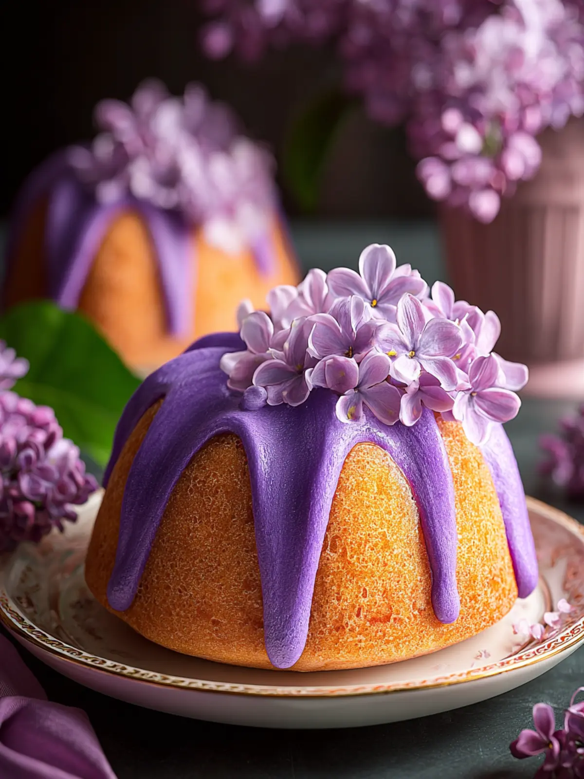 Lilac Bundt Cakes: Irresistibly Moist and Floral Delight 6