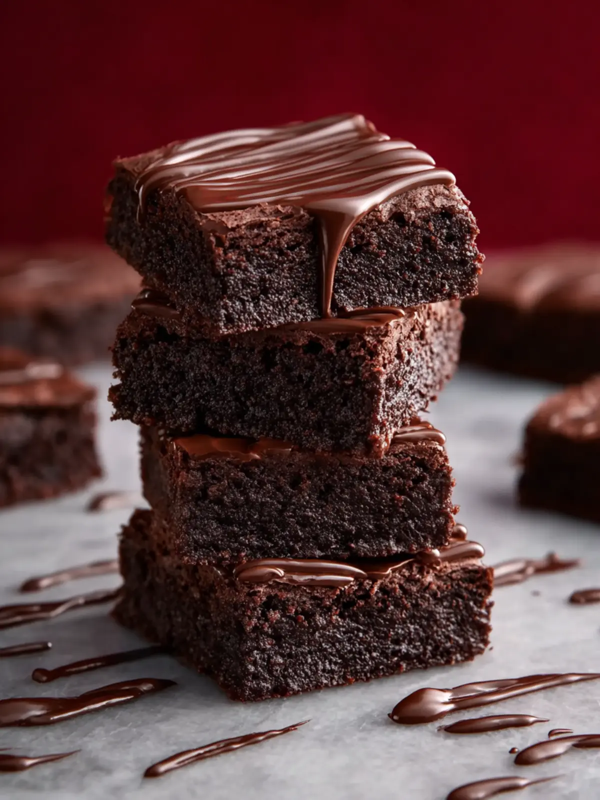 Fudgy Brownies with Chocolate Ganache First Image