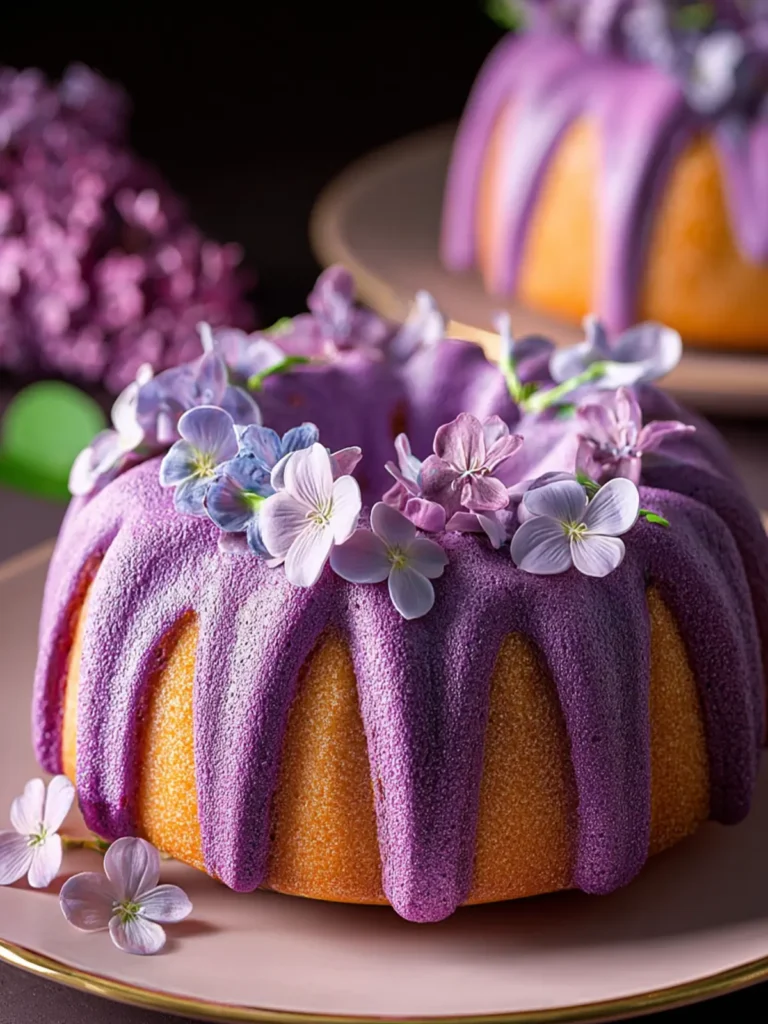 Lilac Bundt Cakes First Image