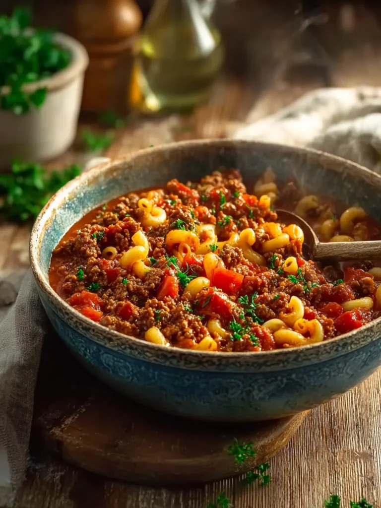 Comforting Ground Beef Goulash First Image