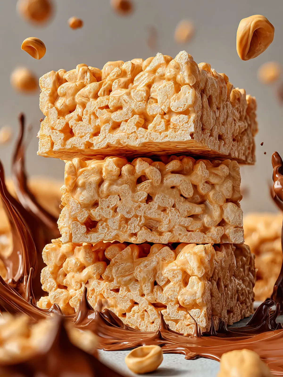 Peanut Butter Rice Krispies Treats First Image