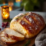 Festive Eggnog Sourdough Bread First Image