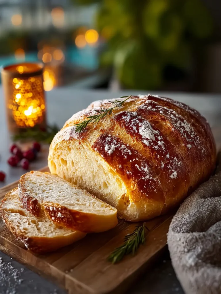 Festive Eggnog Sourdough Bread: Irresistibly Cozy Delight