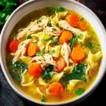 Smoked Chicken Noodle Soup: Irresistibly Cozy Comfort Bowl 9 Smoked Chicken Noodle Soup Recipe First Image