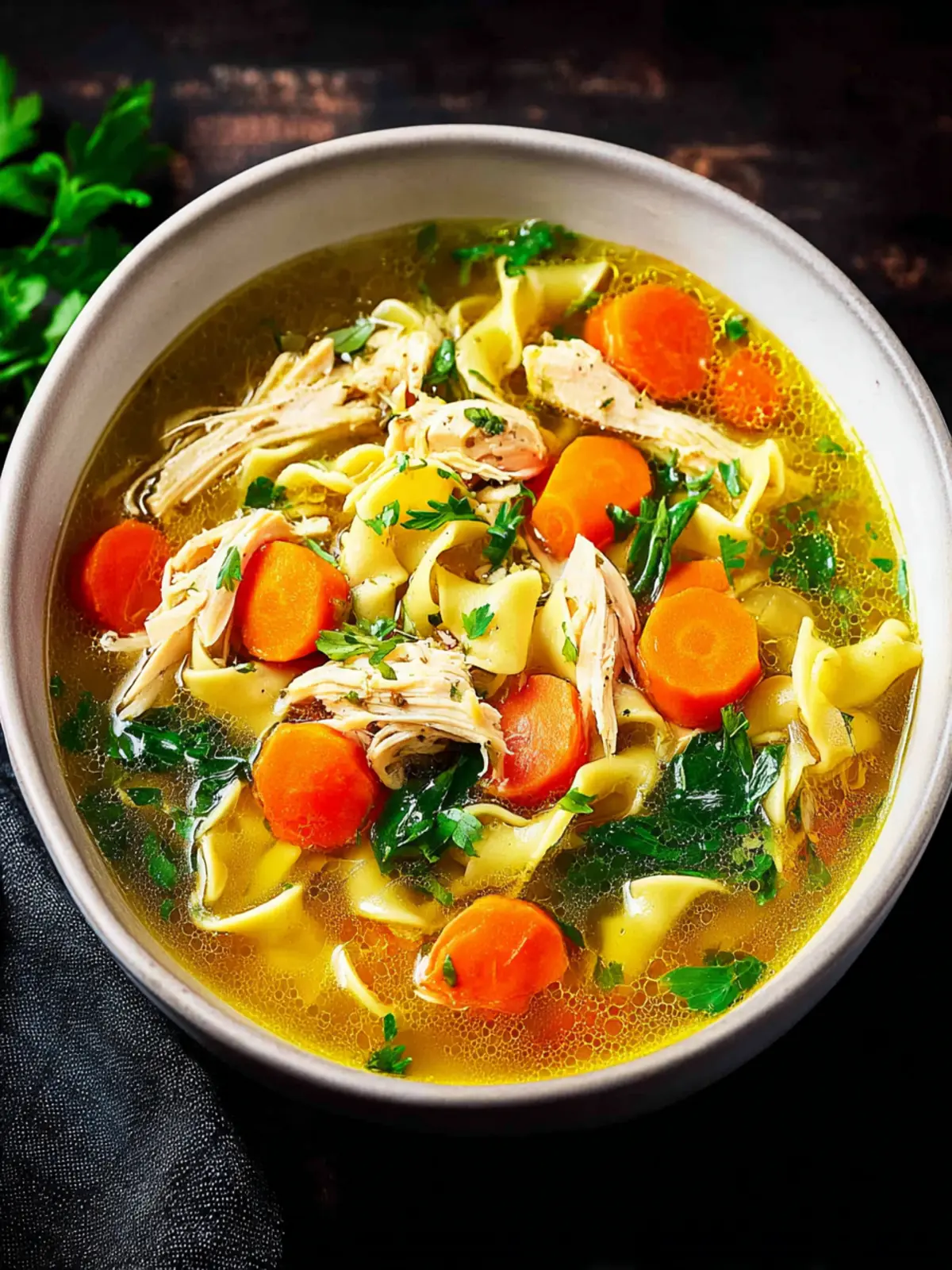 Smoked Chicken Noodle Soup: Irresistibly Cozy Comfort Bowl 5 Smoked Chicken Noodle Soup Recipe First Image