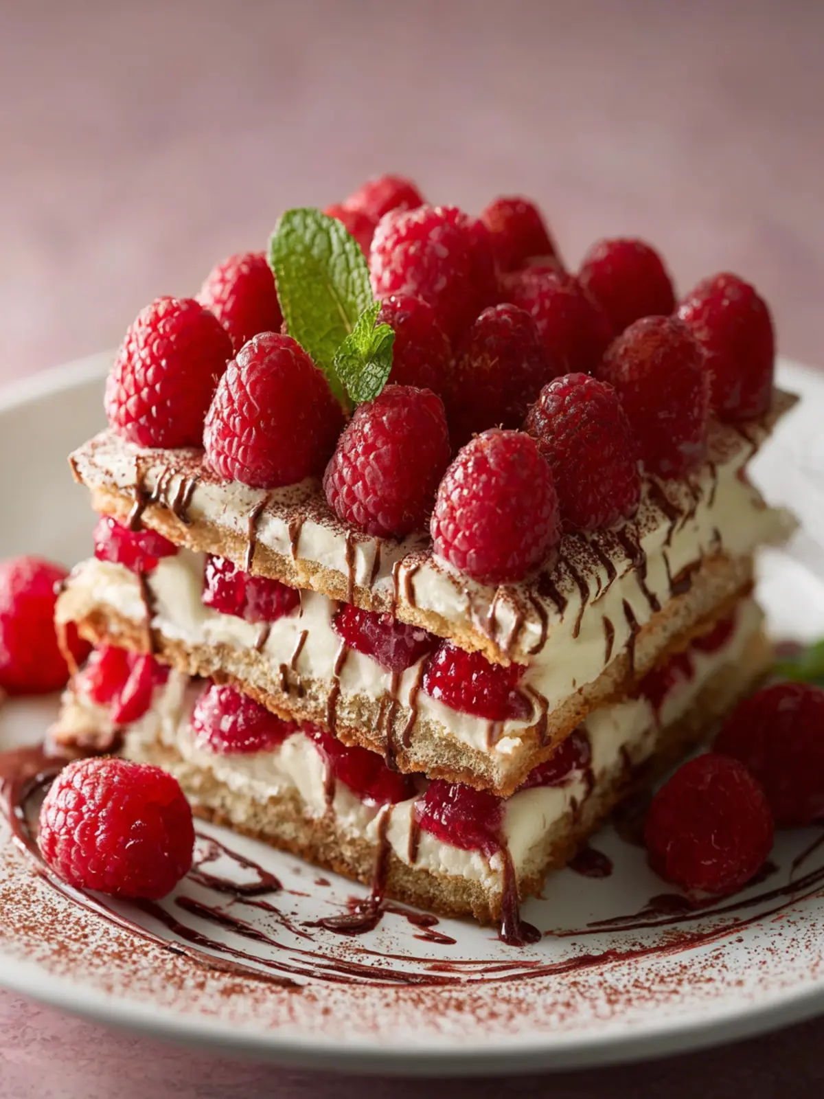 Raspberry Tiramisu First Image