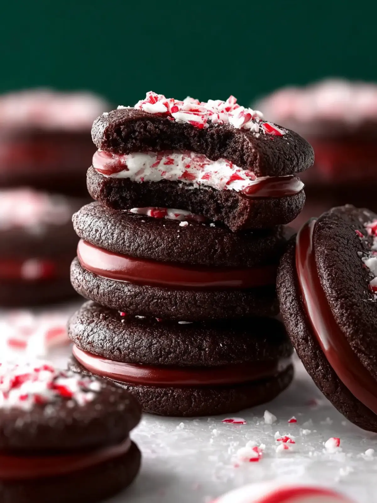 Chocolate Peppermint Sandwich Cookies: Irresistibly Festive! 8