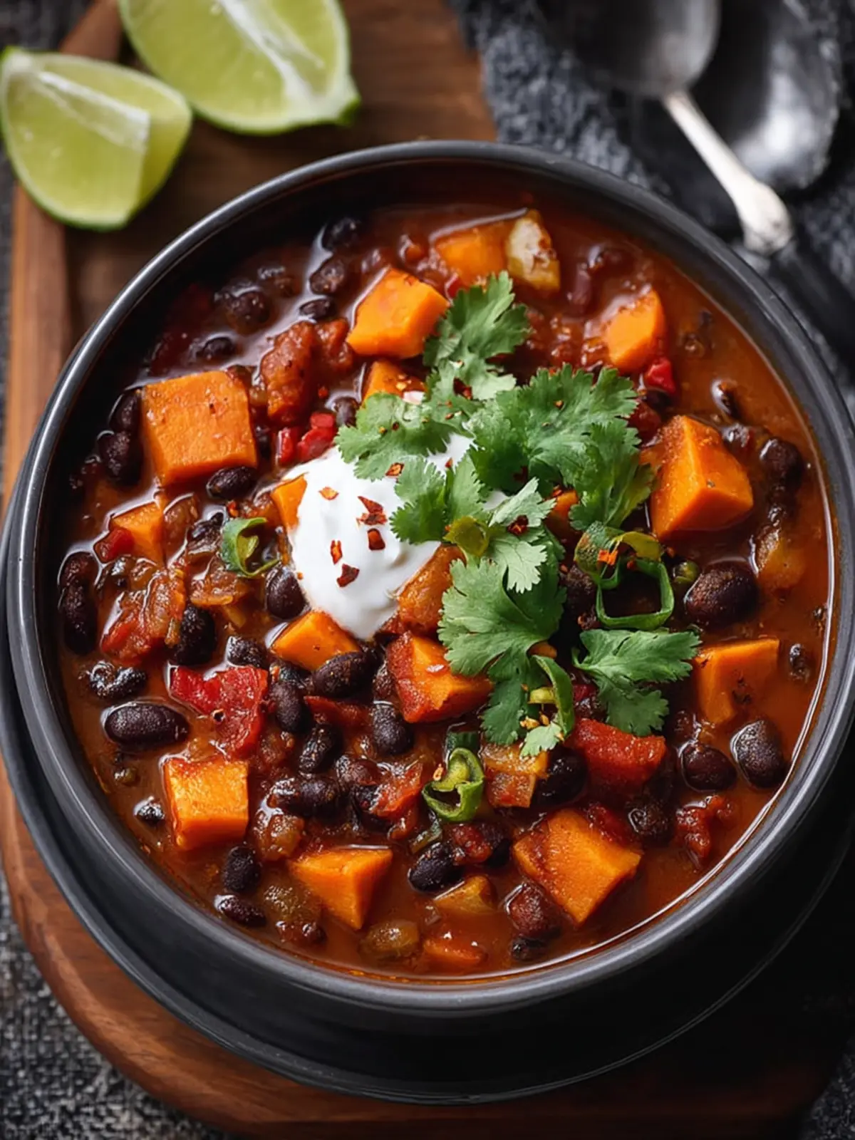 Sweet Potato & Black Bean Vegetarian Chili: Cozy Crock Pot Magic 8 wz0yj4llgb7obee8ulkj