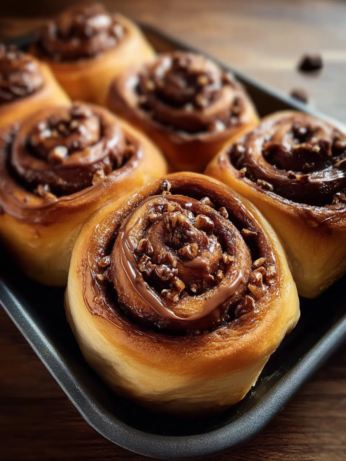 Praline Chocolate Sweet Rolls Recipe First Image