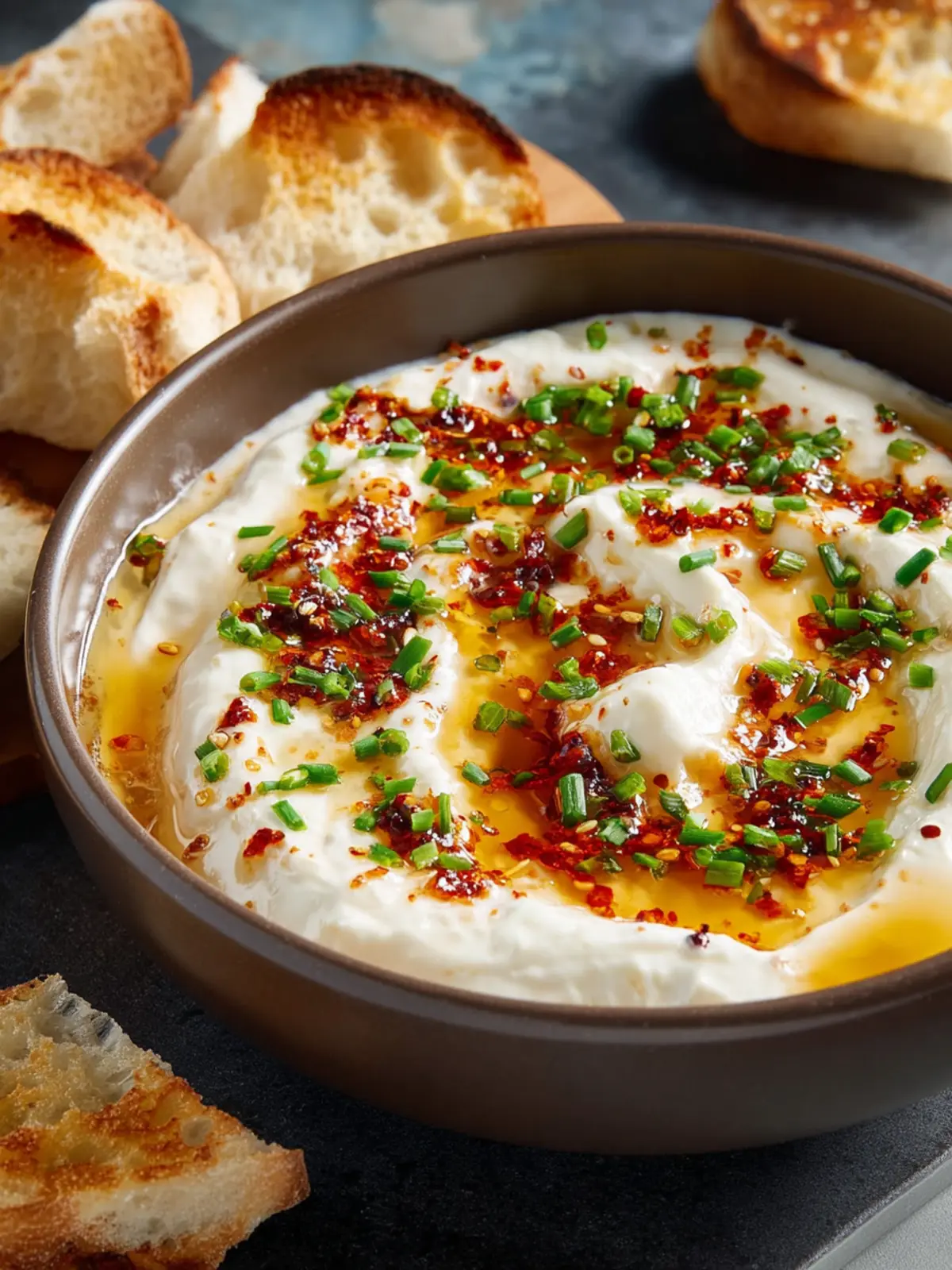 Spicy Ricotta Dip with Hot Honey First Image