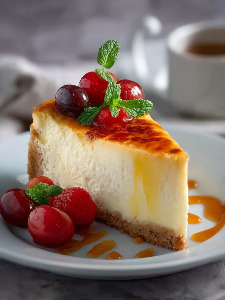 Cottage Cheese & Yogurt Egg Cheesecake First Image