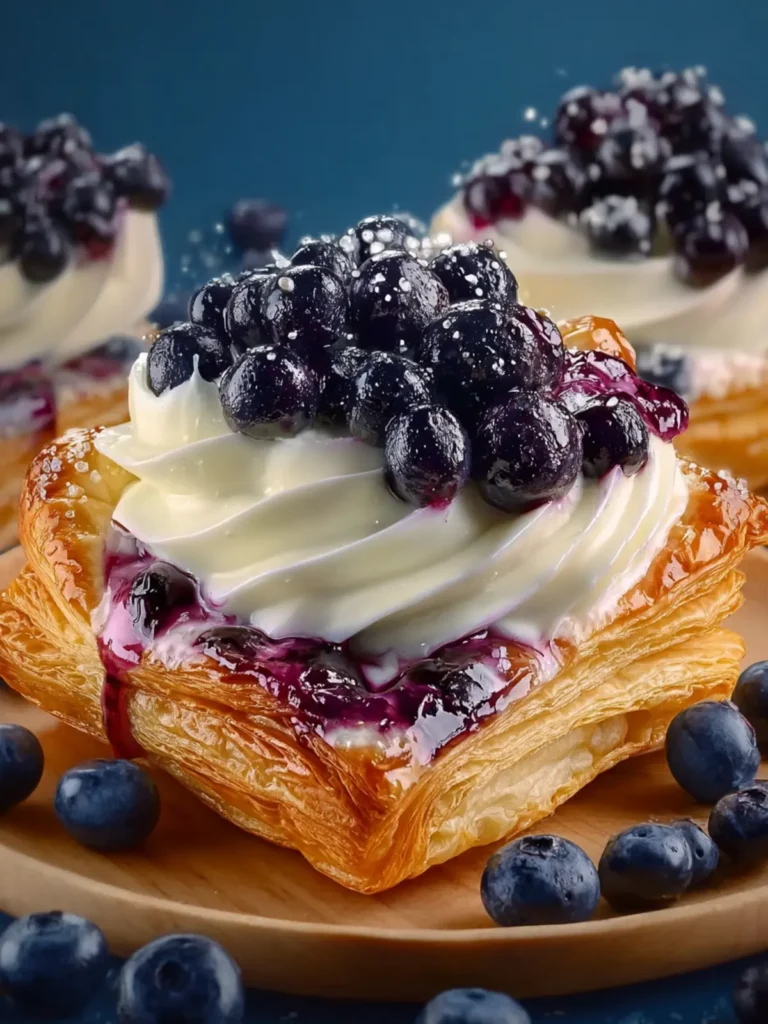 Decadent Blueberry Cream Cheese Danish First Image
