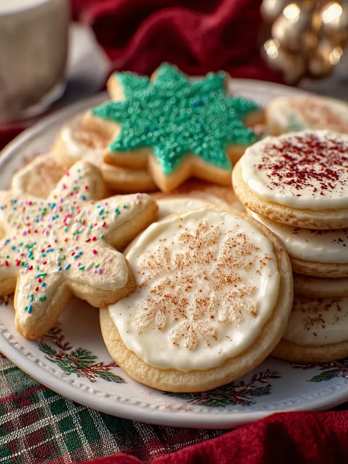 Christmas Eggnog Sugar Cookies First Image