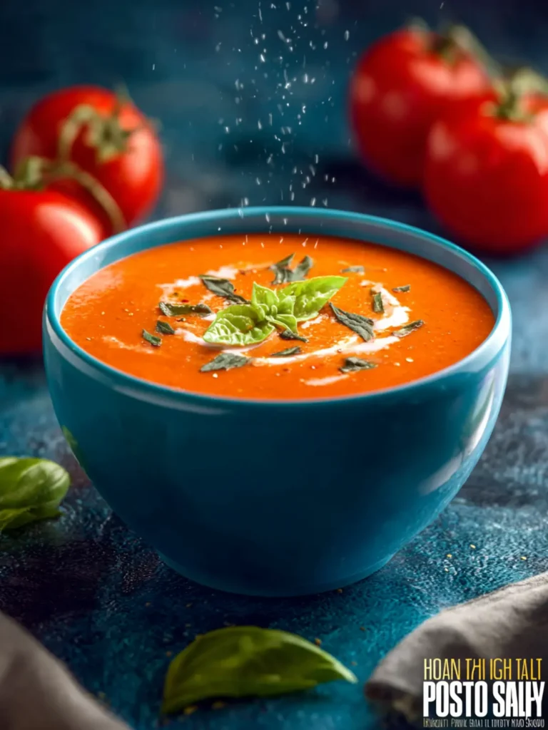 High Protein Tomato Basil Soup First Image