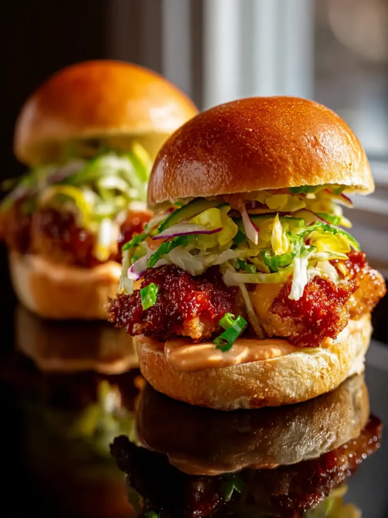 Dragon Chicken Sliders with Spicy Mayo First Image