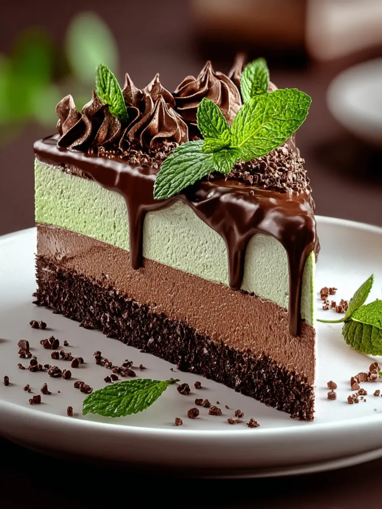 Mint Chocolate Mousse Cake First Image