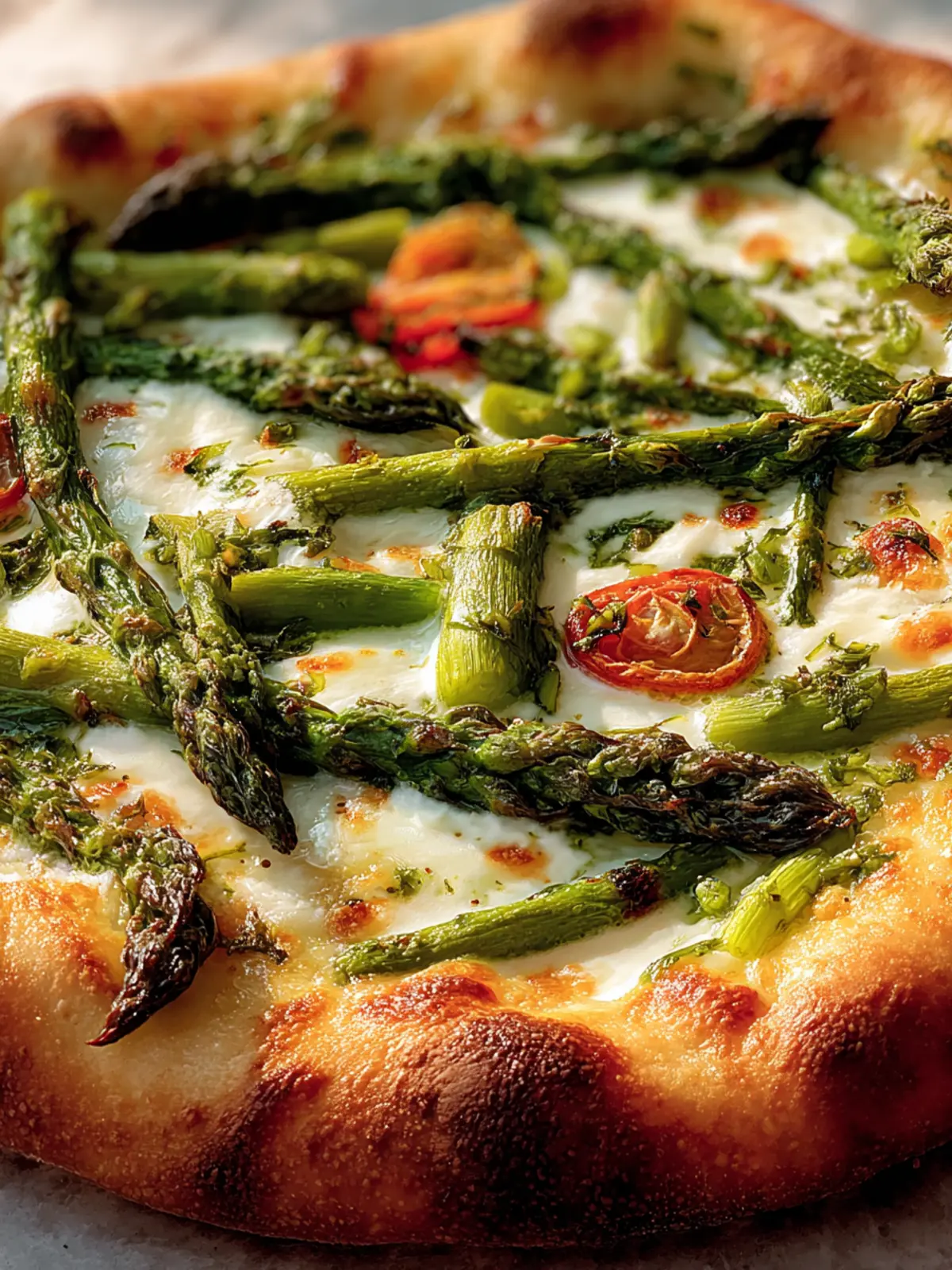 Irresistible Asparagus Pizza First Image