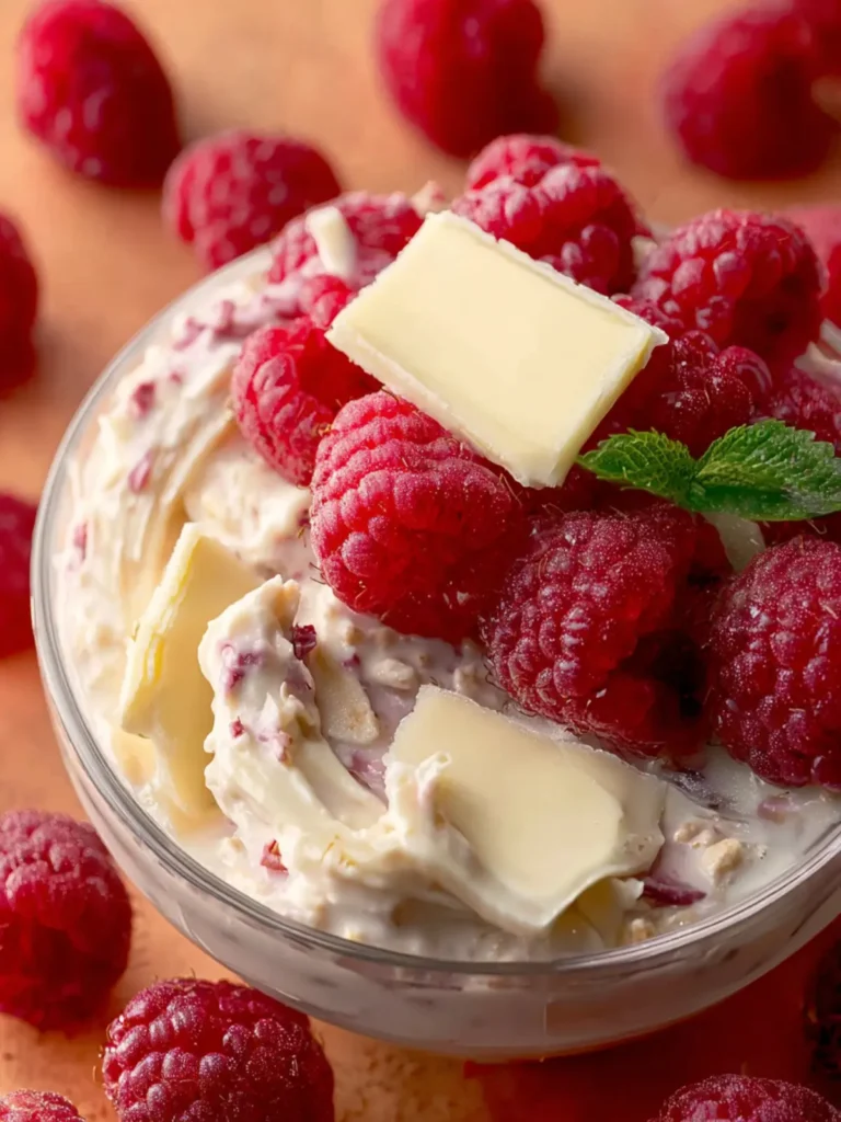 White Chocolate Raspberry Overnight Oats First Image