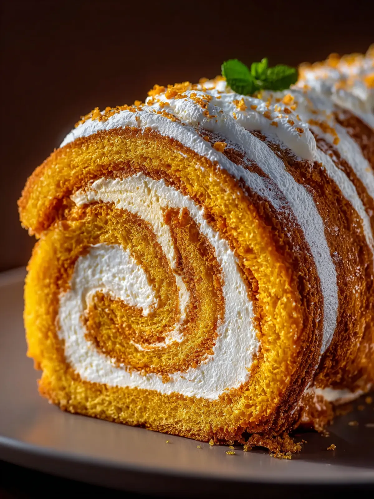 Delicious Pumpkin Swirl Cheesecake Roll Recipe First Image