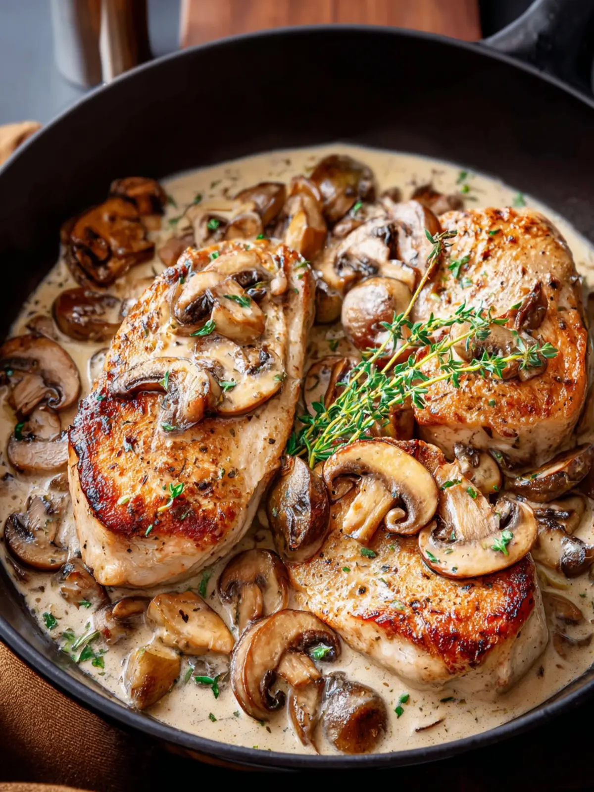 Indulge in Creamy Mushroom Chicken First Image
