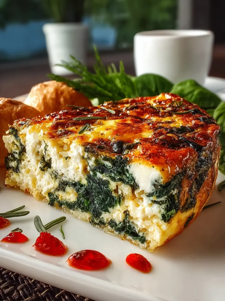 Spinach and Cottage Cheese Breakfast Casserole First Image
