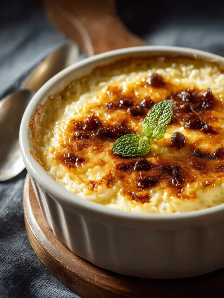 Condensed Milk Baked Rice Pudding First Image