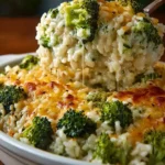 Easy Broccoli Cheese Rice Casserole First Image