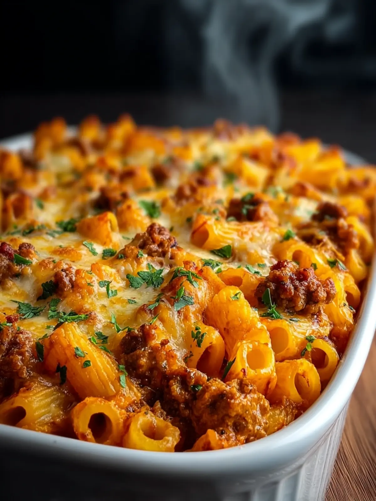 Homemade Ground Turkey Pasta Bake First Image