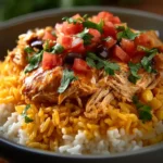 Southwest Crock Pot Chicken and Rice First Image