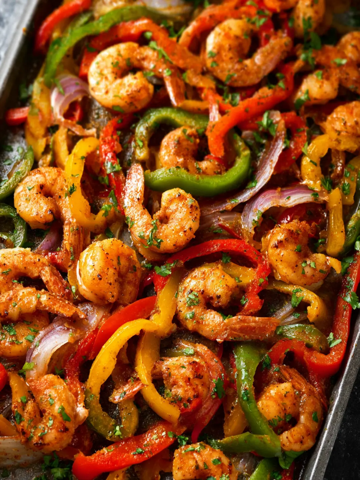 Sheet Pan Shrimp Fajitas First Image