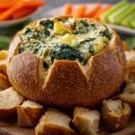 Spinach Artichoke Bread Bowl Dip First Image