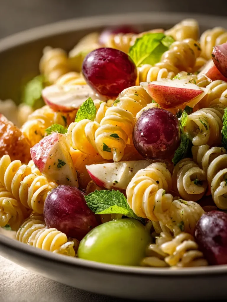 Cinnamon Apple Grape Pasta Salad First Image