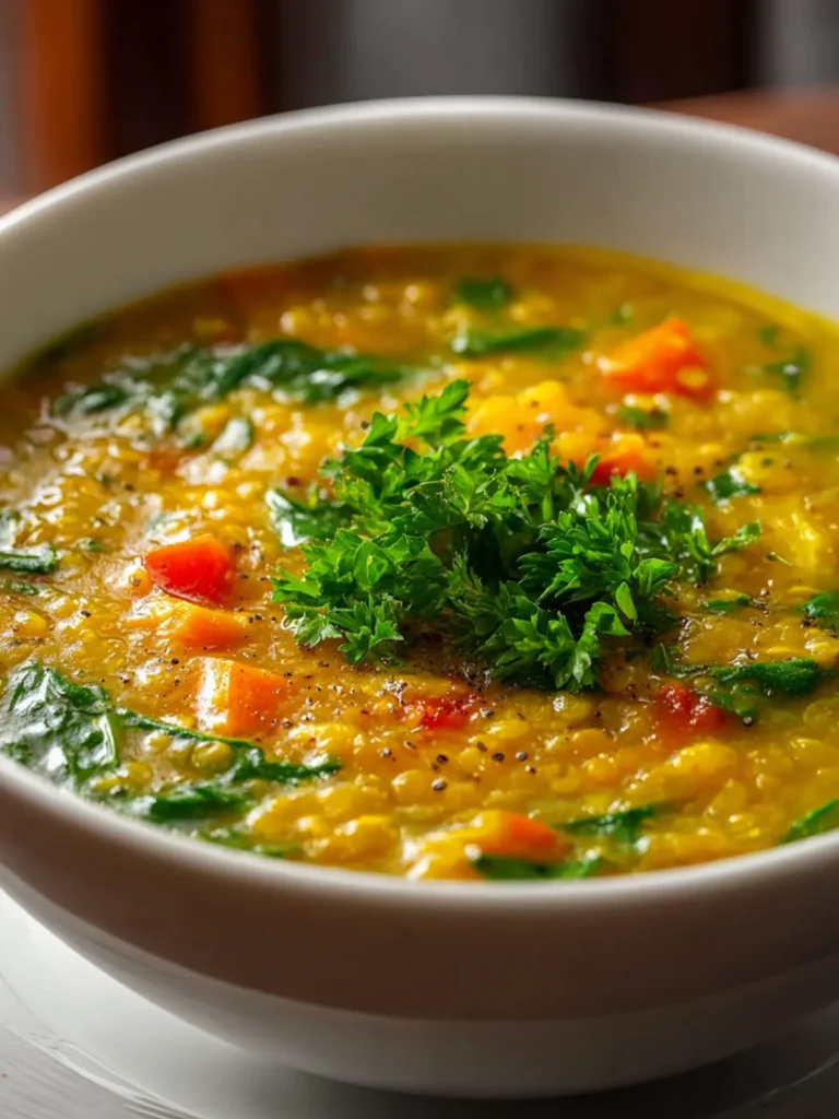 Delicious Lemon Lentil Soup First Image
