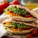 Easy Hummus Pita Sandwiches First Image